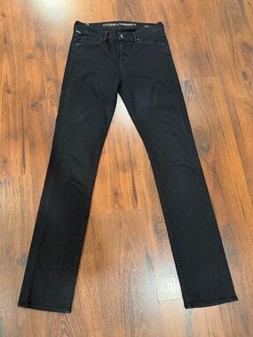 Citizens Of Humanity by Jeromy Dahan  Sz 27 Mid-Rise Straight leg Jeans black